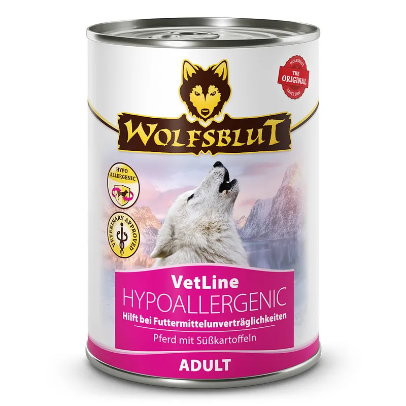 Sparpaket 6 x 395 g Wolfsblut VetLine DS Hypoallergenic Hunde Nassfutter Markenprodukt